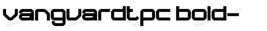 vanguardtpc bold字体转换